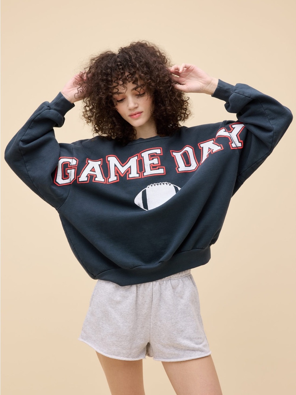 Daydreamer GAME DAY Oversized Crew Sweatshirt